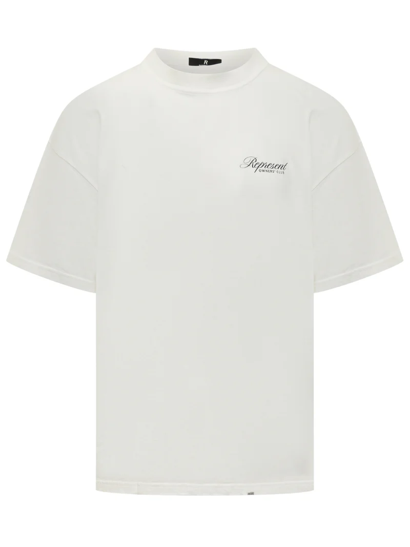 T-Shirt In Cotone Con Logo Ricamato