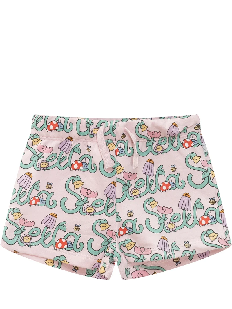 Shorts in Jersey con Stampa
