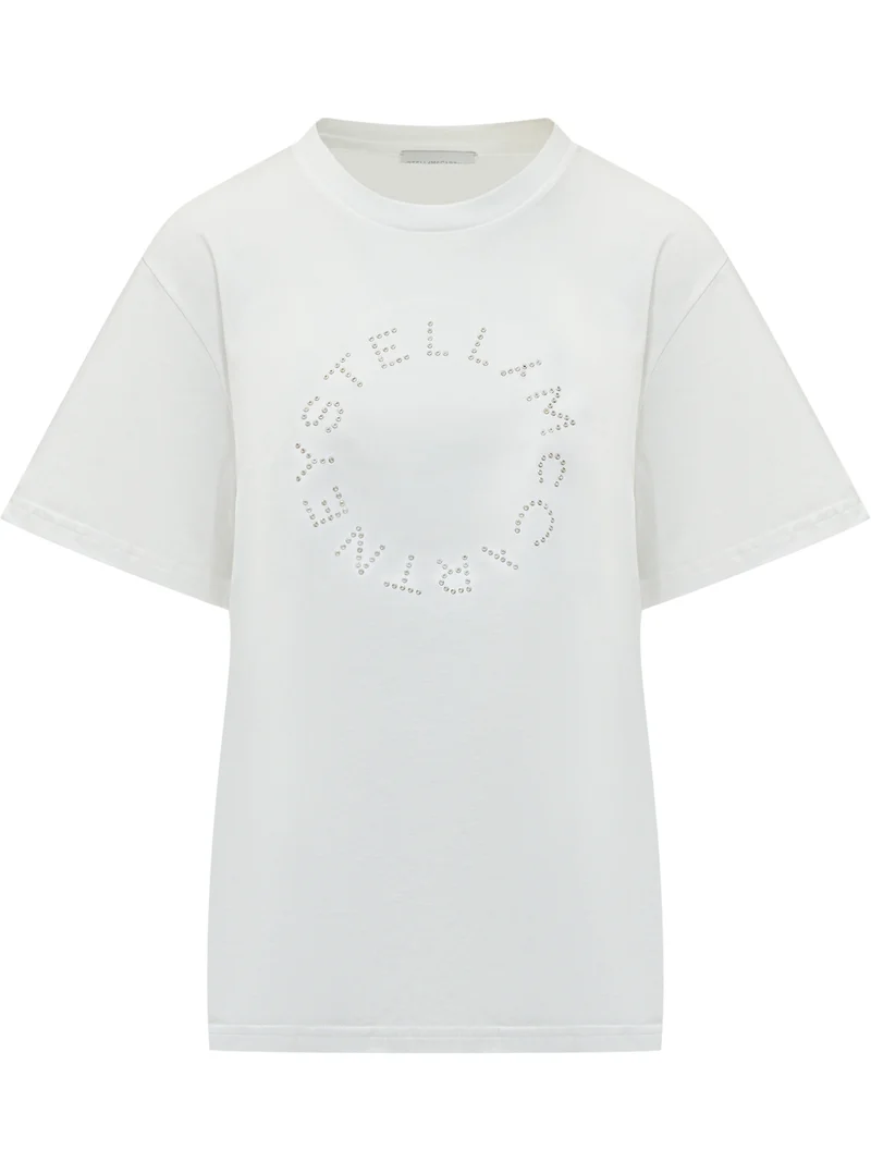 T-Shirt Con Logo A Borchie