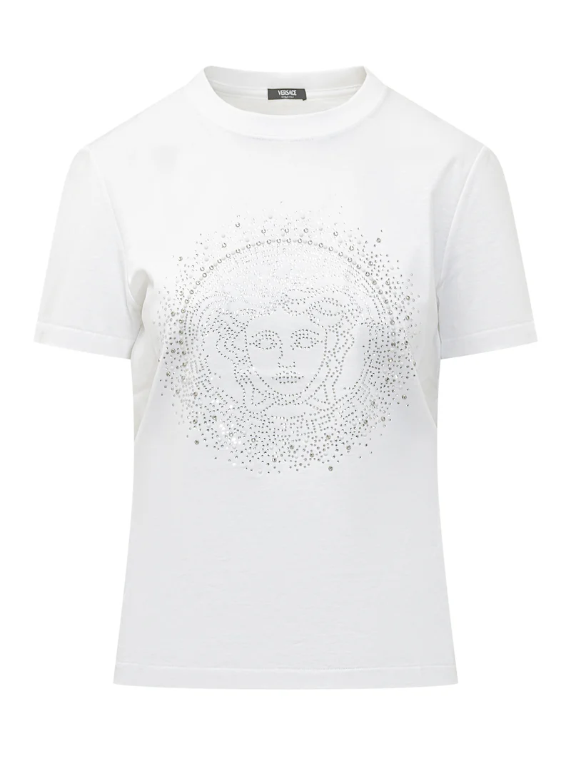 T-Shirt In Jersey Con Applicazioni Decorative