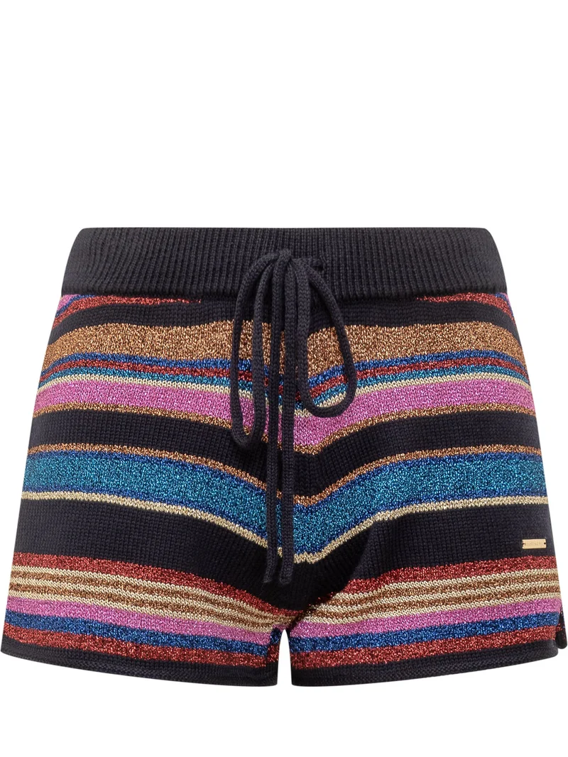 Dsquared2 Shorts a Righe Multicolor con Coulisse