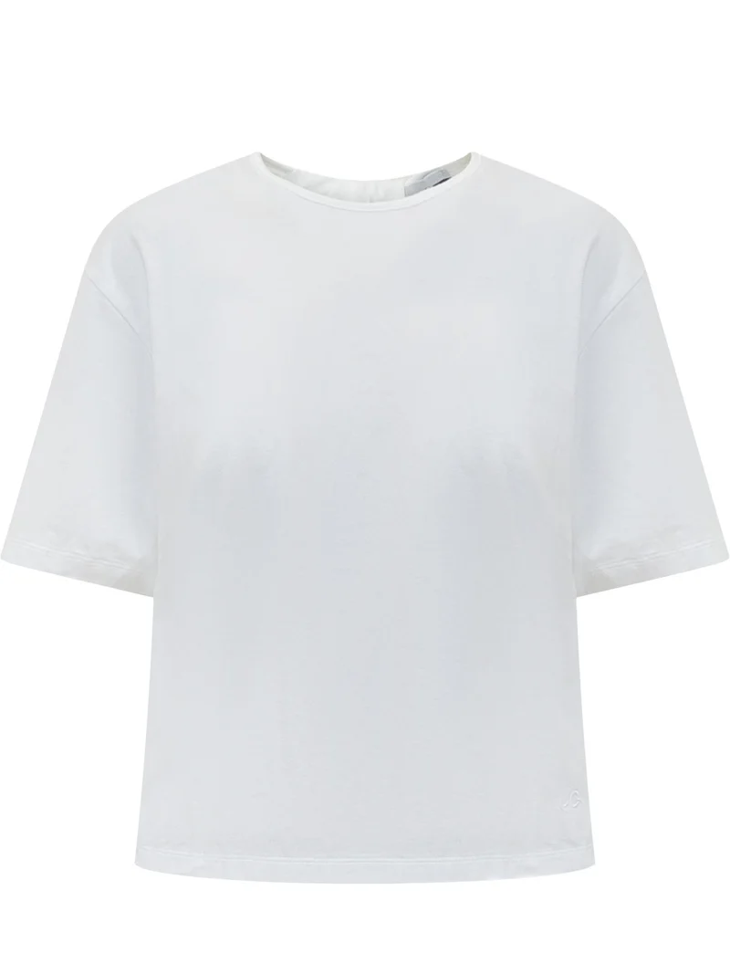 T-Shirt con Apertura sul Retro