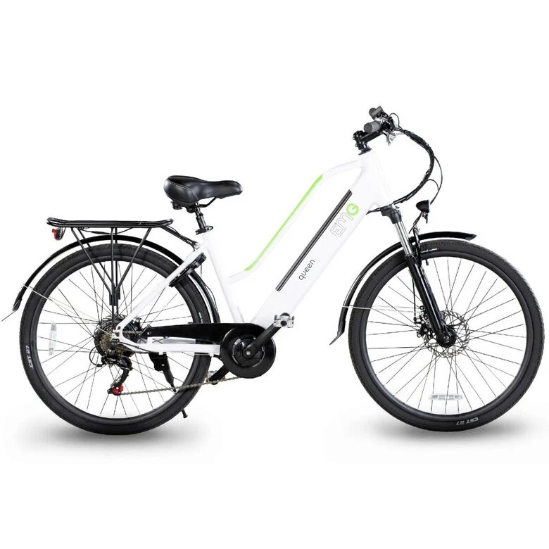 EMG E-Bike Queen 28P 28" 13Ah 80Km Batteria integrata Bianca