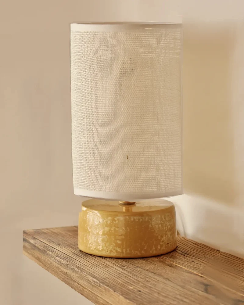 Lampe cylindre safran S