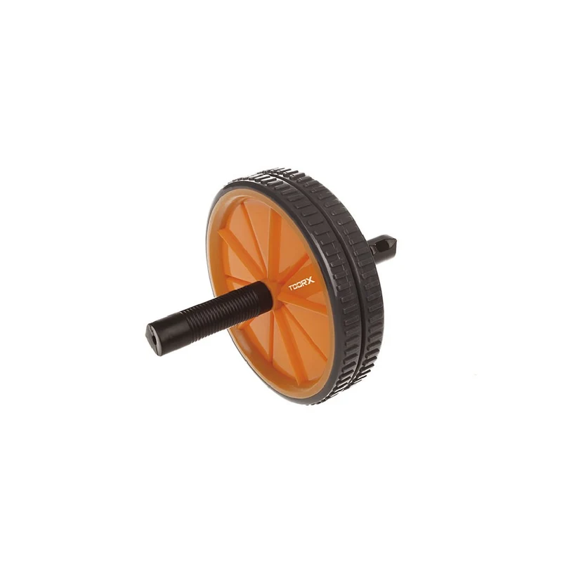 Ruota doppia per addominali - nero/ arancio