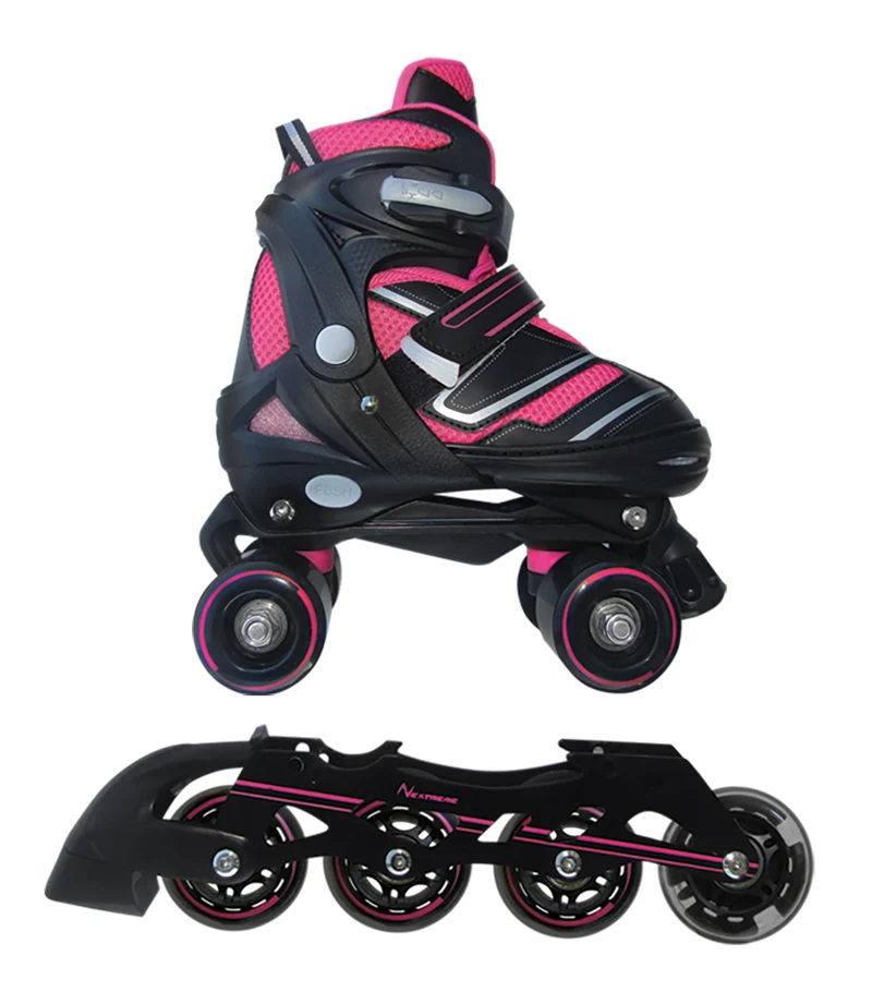 Pattini 2in1 REVERSE NERO FUCSIA VARIE TAGLIE