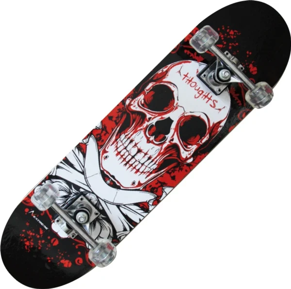 Skateboard Bloody Skull, tavola da Skate ragazzi adulti GRG-014