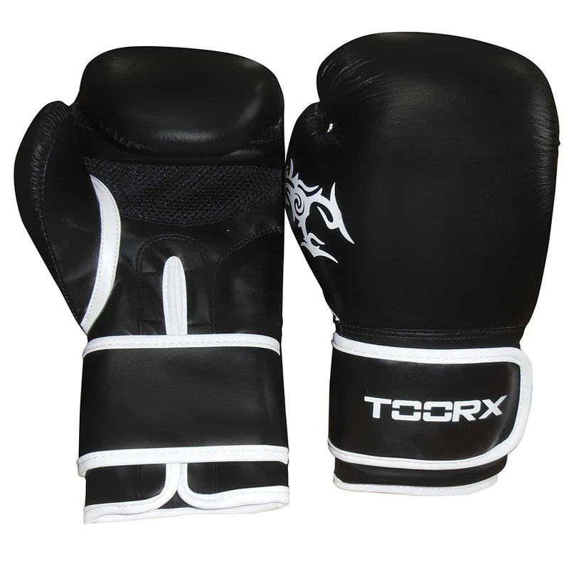 Guanti boxe PANTHER in pelle neri 10 o 12 oz.
