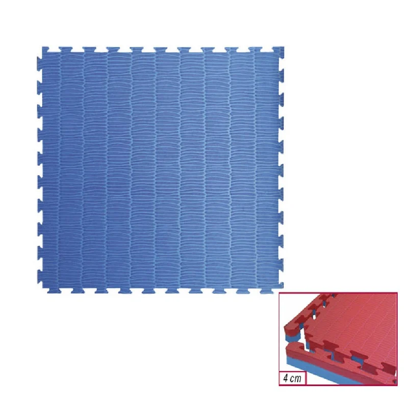 Tappeto Tatami ad incastro 100x100x4 cm. double face con 4 bordi
