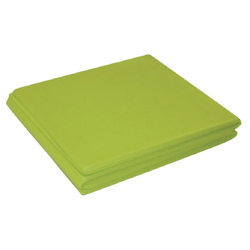 Materassino pieghevole cm. 110x48x0.5, verde lime (cm. 27x24x4 - ripiegato)