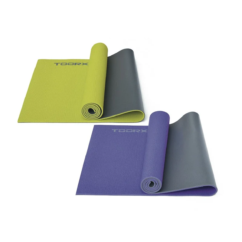 Materassino dual color per yoga in PVC con superficie antiscivolo cm.173x60x0.6