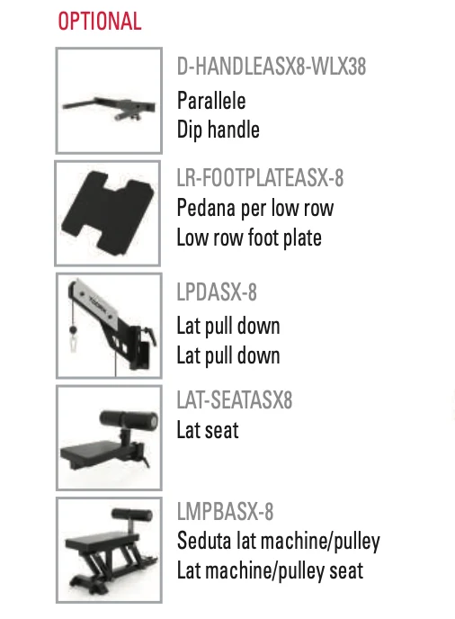 Lat pull down per ASX-8000
