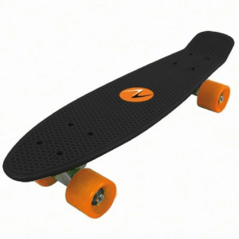 Skateboard FREEDOM - tavola nera ruote arancio GRG-045