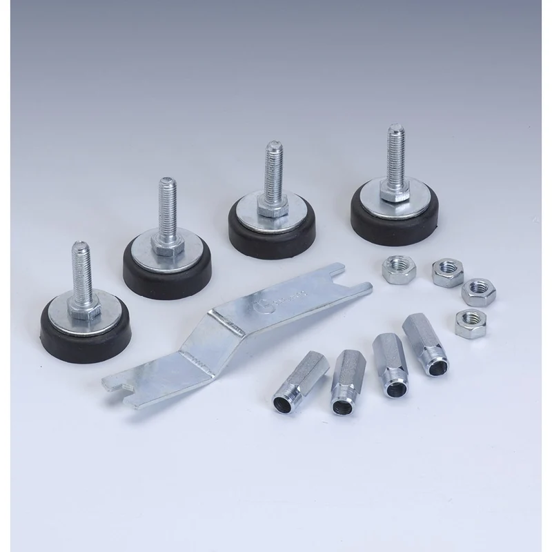 Serie 4 piedini regolabili per gambe in legno per calciobalilla con gettoniera 2A38-200