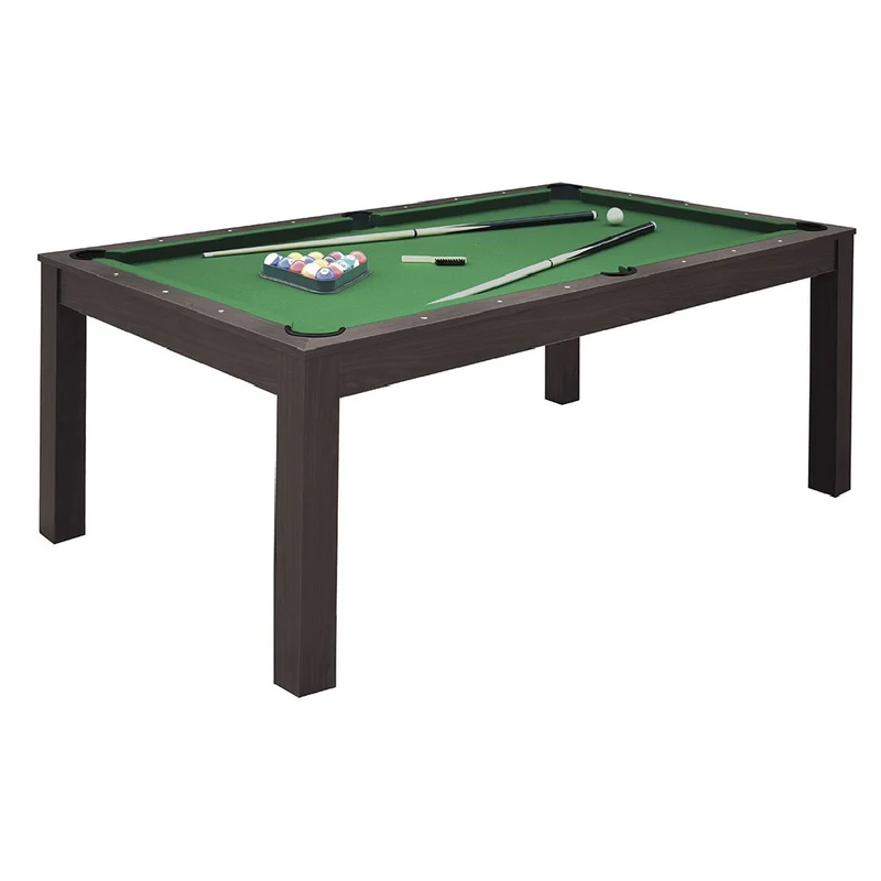 Pool table MIAMI wengé campo gioco in mdf - cm. 200 x 100 con piane copertura