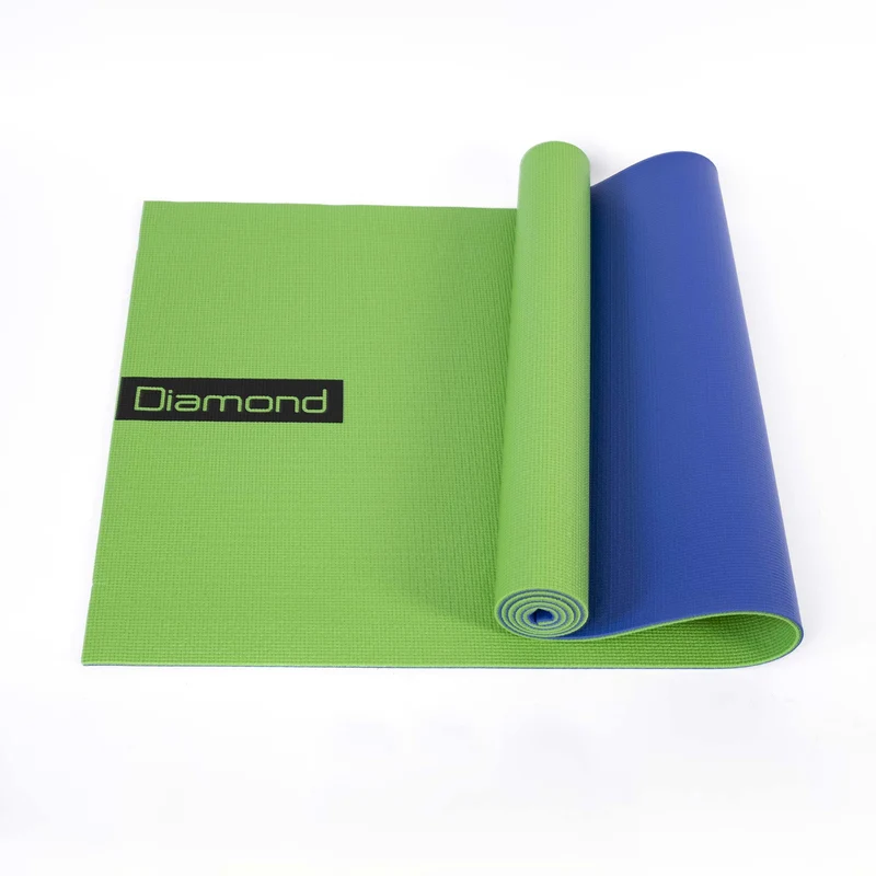 TAPPETINO YOGA IN PVC 173 x 60 x 0,6 cm - BICOLORE VERDE/BLU TY3