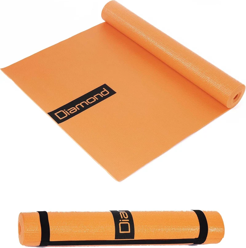 TAPPETINO YOGA IN PVC 173 x 60 x 0,4 cm - ARANCIO TY2