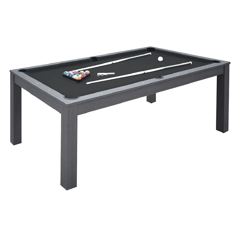 Pool table MIAMI rovere grigio campo gioco in mdf - cm. 200 x 100 con piane
