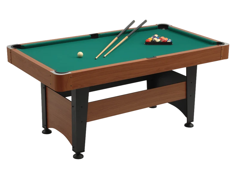 Pool table CHICAGO 4 rovere grigio campo gioco cm. 140 x 70 - piano gioco in mdf