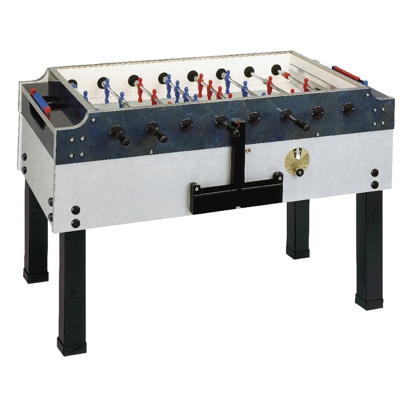 Calciobalilla OLYMPIC OUTDOOR aste rientranti piano gioco lungo in laminato