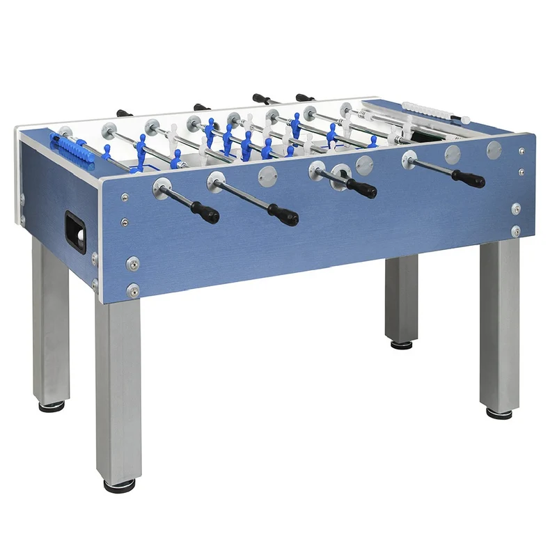 Calciobalilla G-500 WEATHERPROOF da esterno blu aste rientranti G500WBLGRCLA