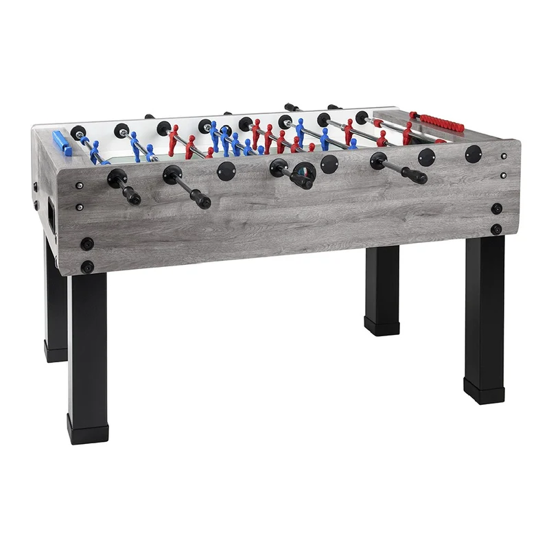 Calciobalilla G-500 rovere-grigio da interno aste rientranti