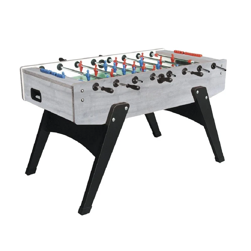 Calciobalilla G-2000 rovere-grigio da interno aste rientranti