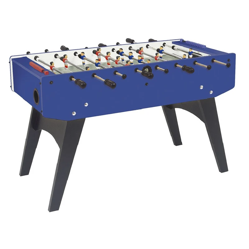 Calciobalilla F-20 blu da interno gambe pieghevoli aste uscenti