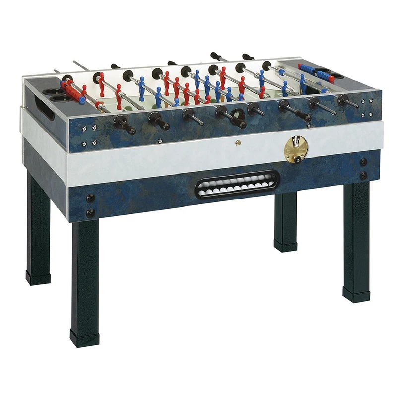 Calciobalilla DELUXE OUTDOOR aste uscenti e gettoniera Linea Bar pro