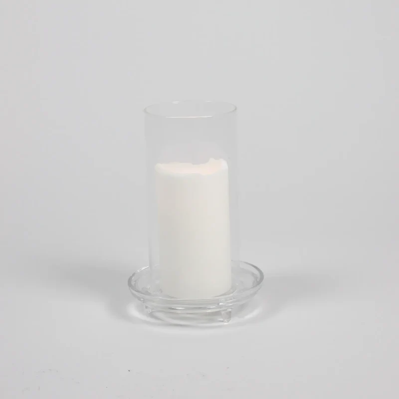 Bougeoir cylindre en verre