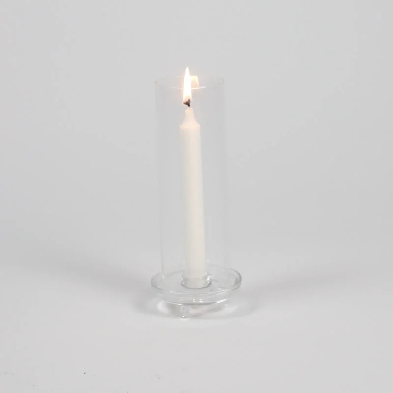 Bougeoir cylindre en verre