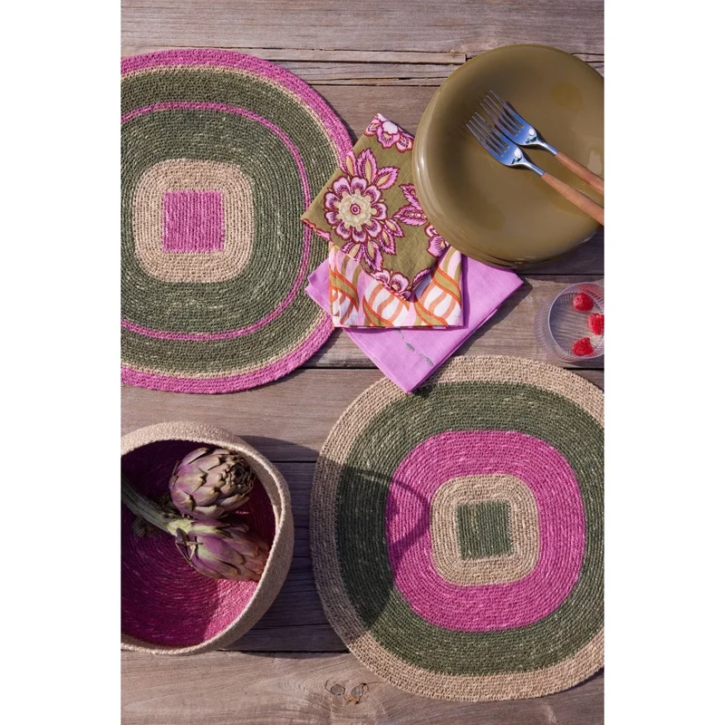 Set de Table kaki rose