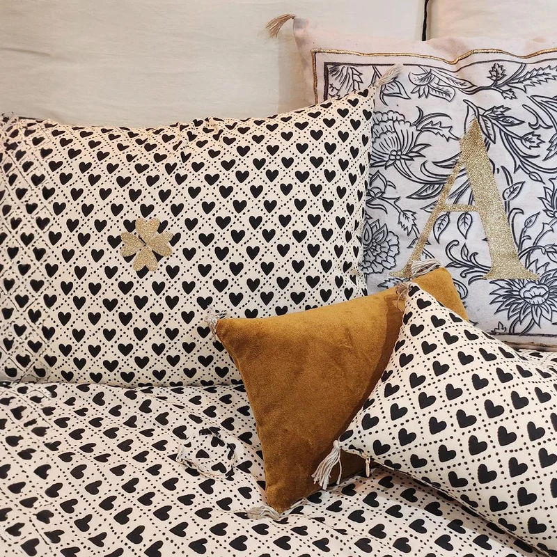Coussin coeur 40 x 60 cm