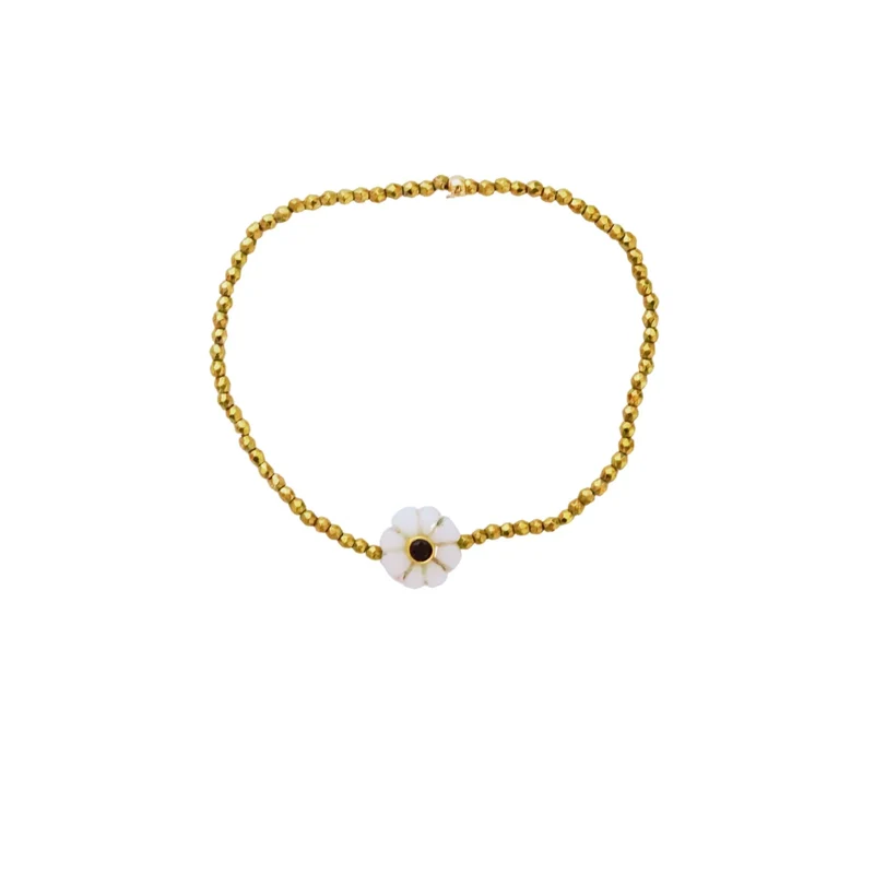 Bracelet fleur nacre