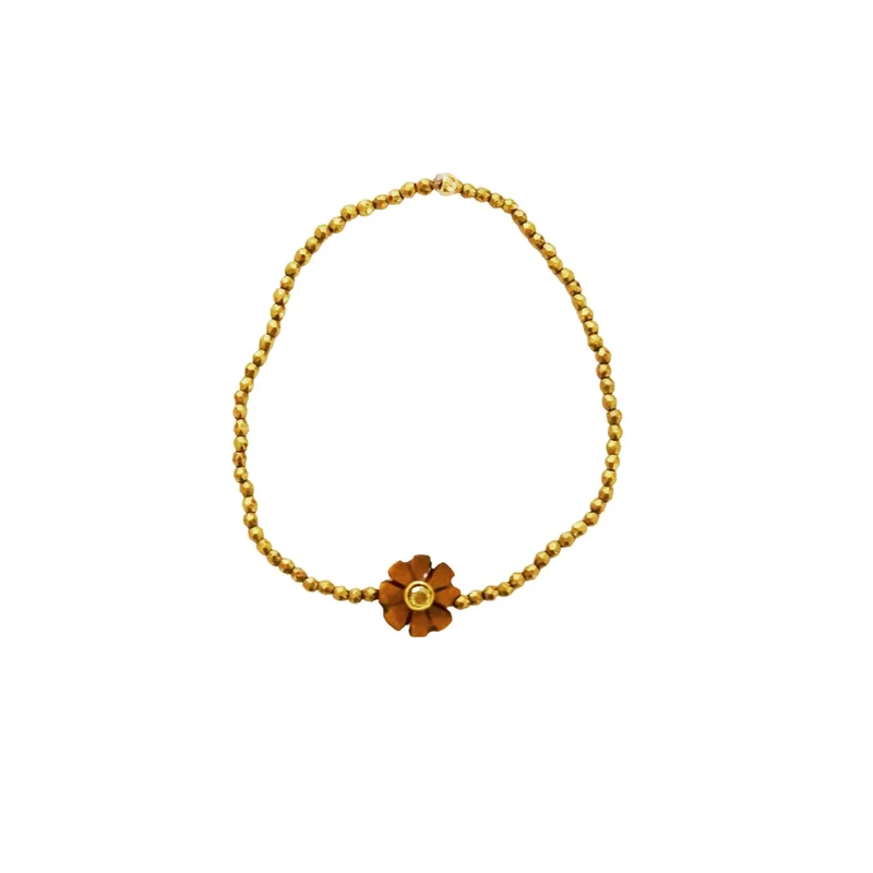 Bracelet fleur Oeil de tigre