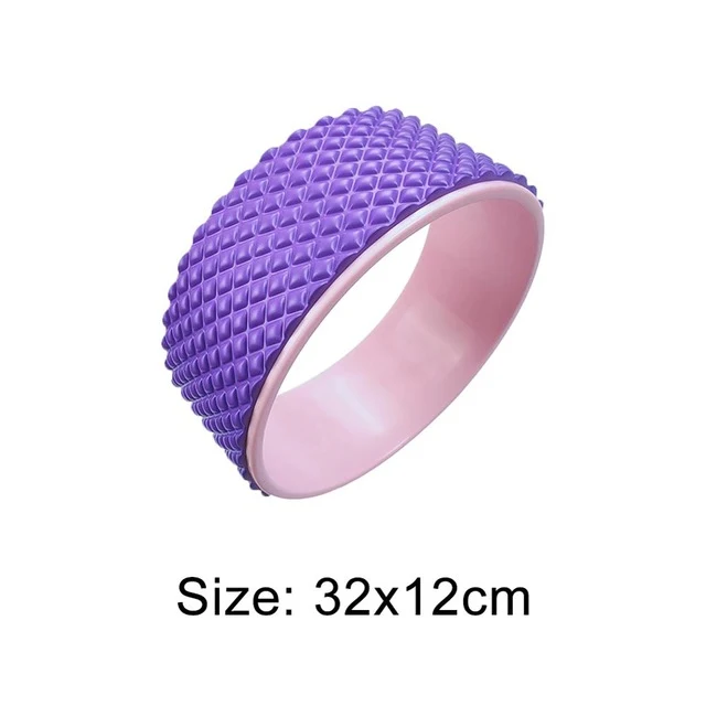 Wood Color Yoga Wheel Pilates with Buddha Lotus Professional TPE Yoga Circles Gym Workout Back Training Tool For Fitness