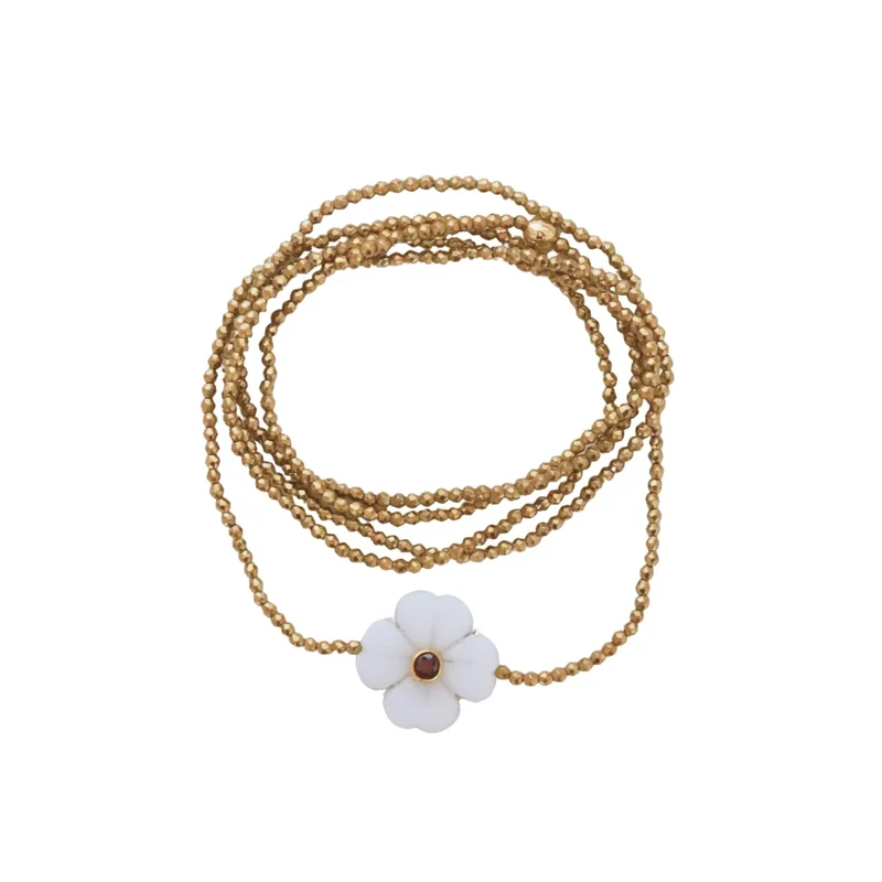 Sautoir Fleur Nacre
