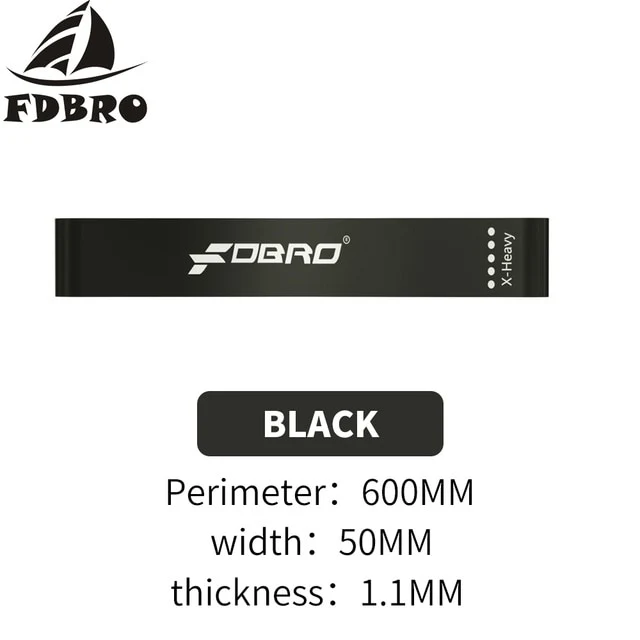 FDBRO 5 Level Resistance Bands Rubber Loops Latex Yoga Gym Strength Training Athletic Rubber Bands Workout Fitness Gym Equipment