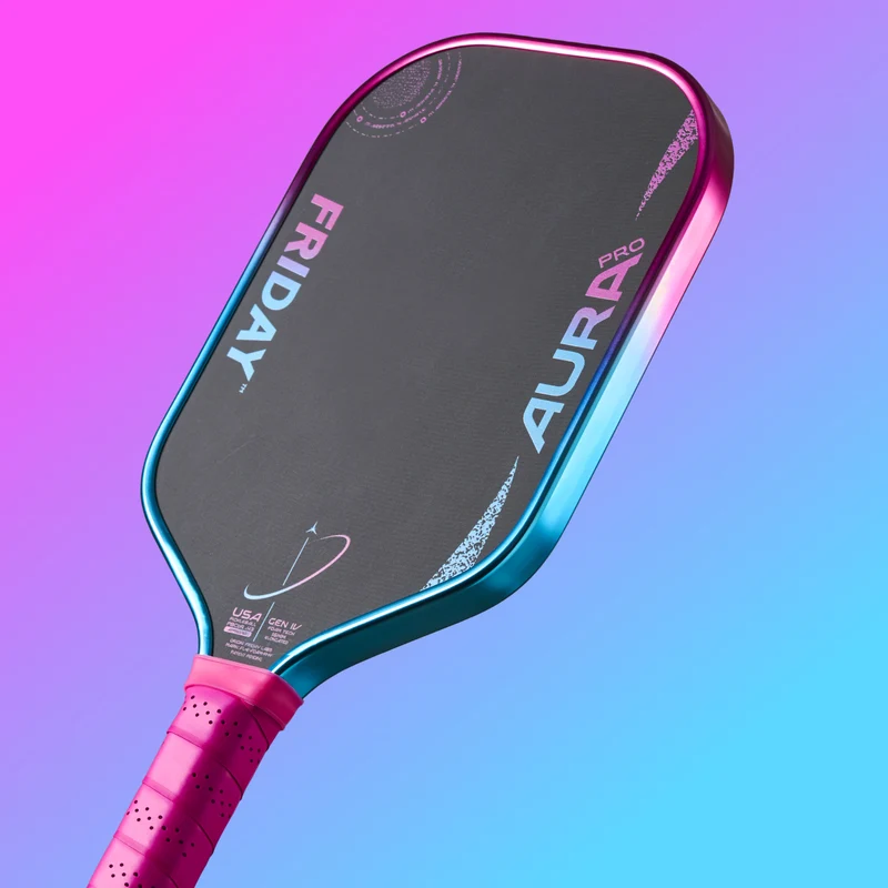 Friday Aura Pro Elongated Vice Metallic Pickleball Paddle