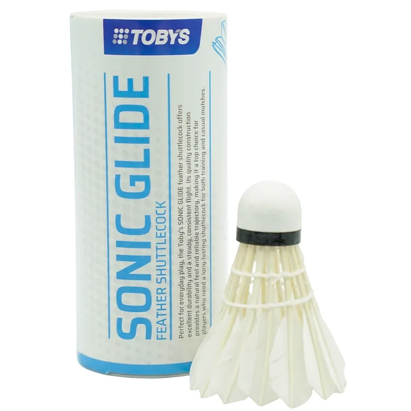 Toby's Sonic Glide Feather Shuttlecock