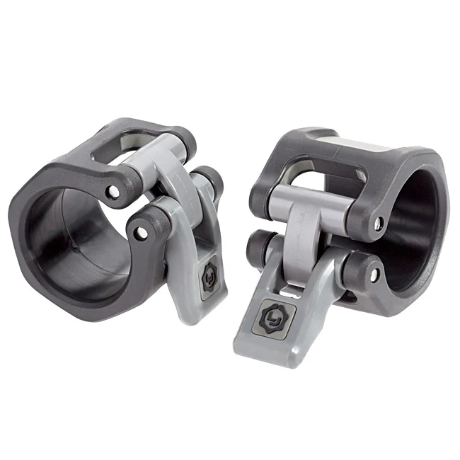 Lock-Jaw HEX - 2" Olympic Barbell Collars - Black