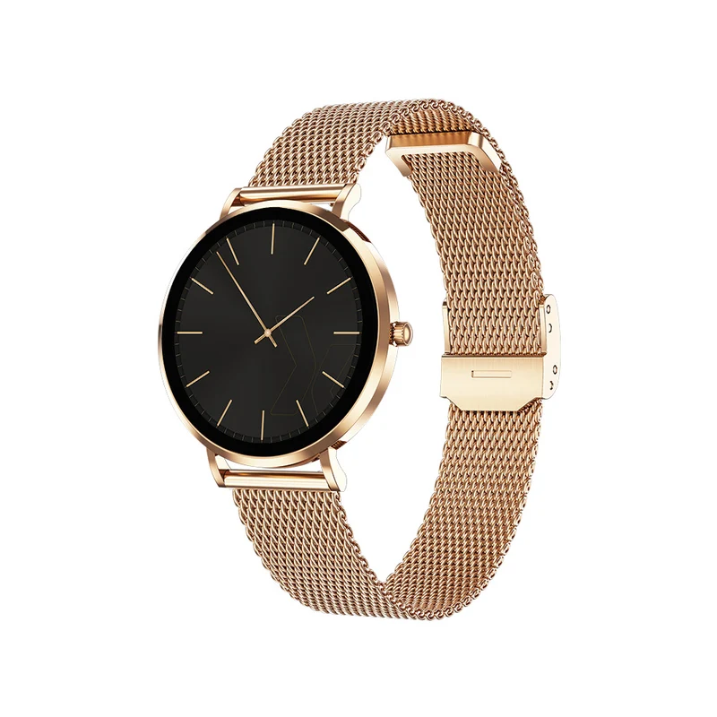 MAXCOM FW28 Selen Mini Pink Gold Smartwatch – AMOLED Compatto con Chiamate e Monitoraggio Salute