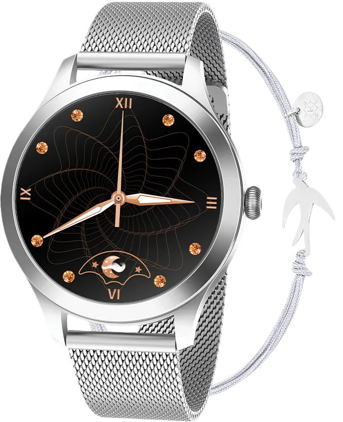 MAXCOM FW42 SR Silver Smartwatch – Acciaio Inox, 70+ Sport e Monitoraggio Completo