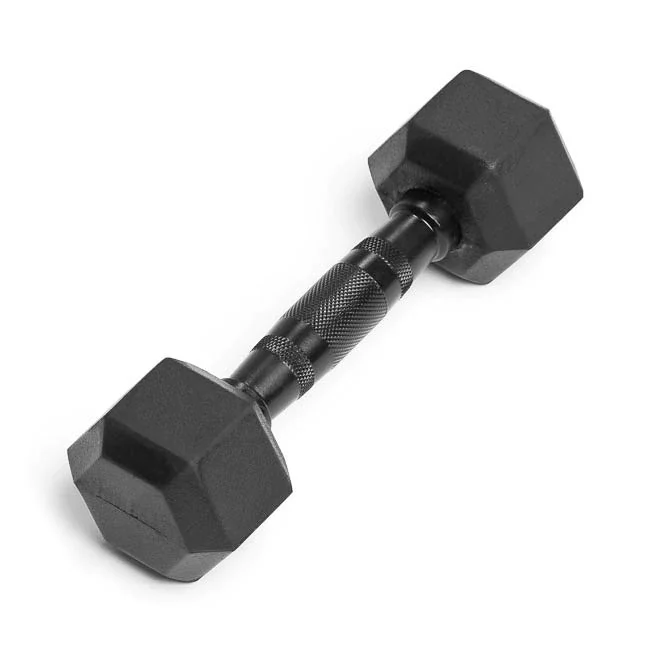 Virgin Rubber Hex Dumbbells 3-120lbs