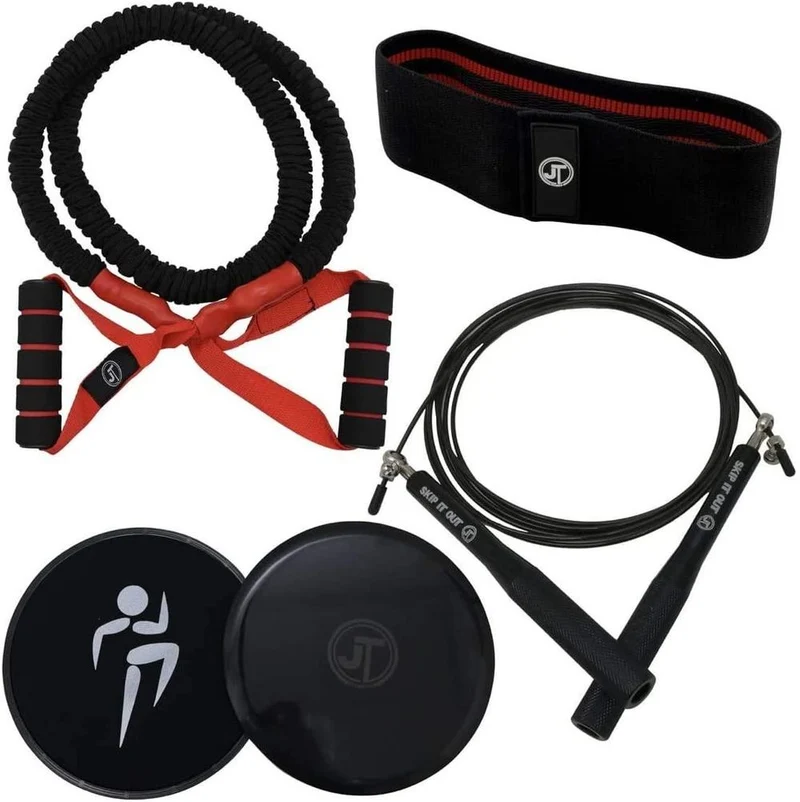 JT Fitness Booty Band Belt,Resistance Band for Legs & Glutes Fitness Band Black