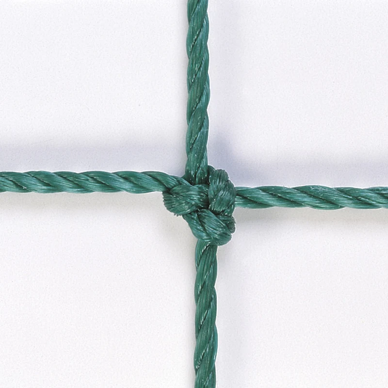 RETI CALCETTO MT 3X2 ANNODATE corda HDPE 2,8 - col.verde EN749 classe B Schiavi sport