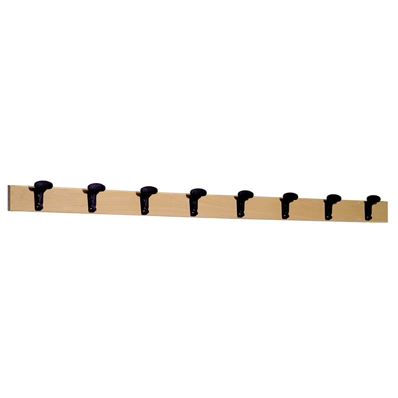 ATTACCAPANNI PARETE FAGGIO mt. 1,5, con 6 grucce Schiavi sport