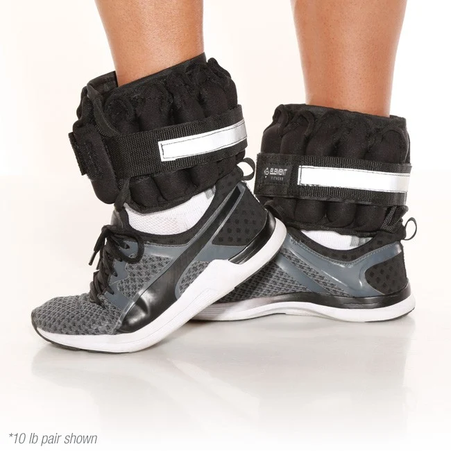 Element Fitness Adjustable Ankle Weights - 10lb Pair
