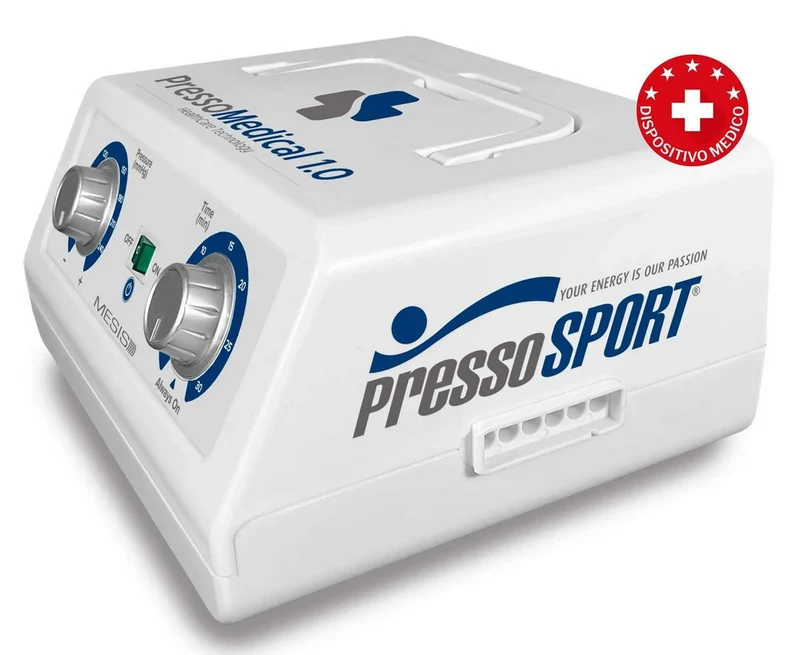 Pressoterapia PressoSport® PressoMedical 1.0 MESIS con 2 Gambali + Kit + Bracciale