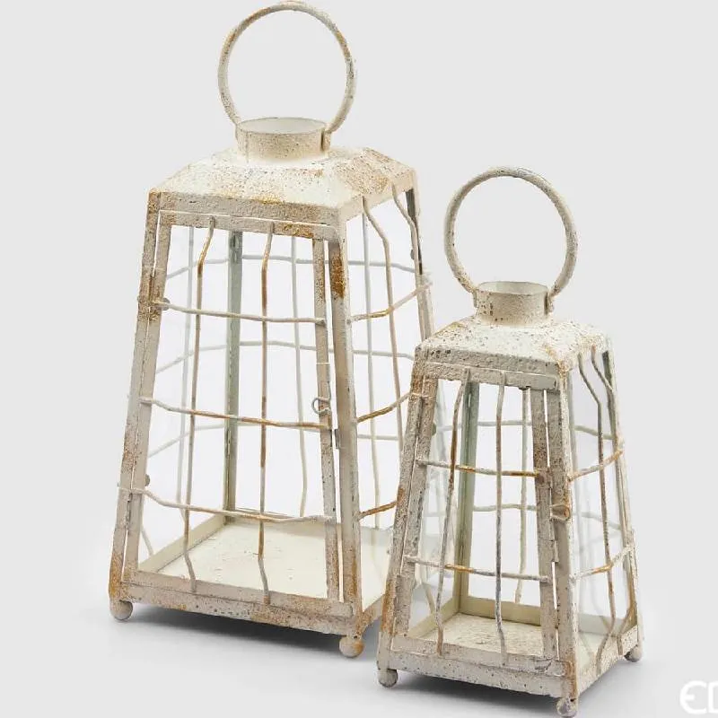 EDG Enzo De Gasperi Set 2 Lanterne Baia H38 cm